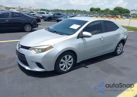 2015 Toyota Corolla Le из США, поврежденный, VIN 2T1BURHE3FC253443